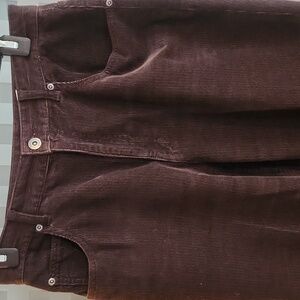 Liz Claiborne Chocolate Corduroy Jeans (size 8, 31 inch inseam)